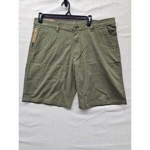 Weatherproof Mens Utility Shorts Green Stretch Ripstop Flex Waist W5S504SC 40W